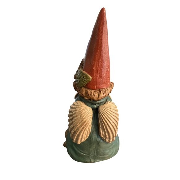 Vintage Tom Clark Clarence Gnome Figure Shell Wings 1994 Numbered 80 Estate 4" - Picture 5 of 6